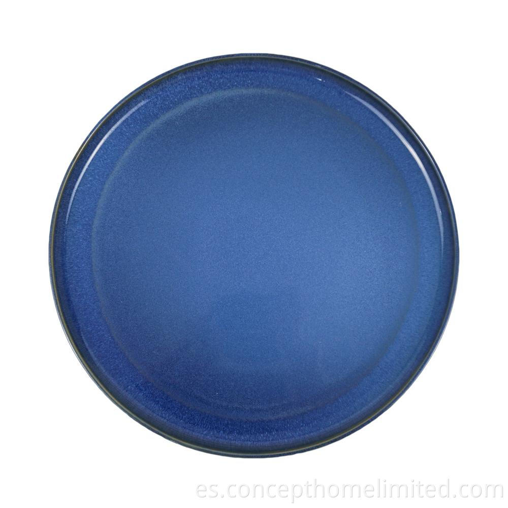 Reactive Glazed Stoneware Dinner Set In Starry Blue Ch22067 G05 6